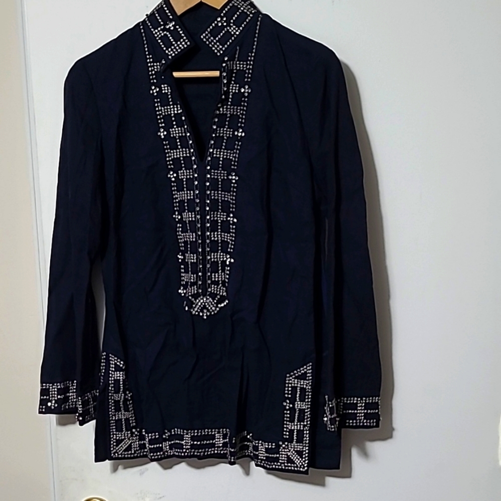 Embellished tunic style top